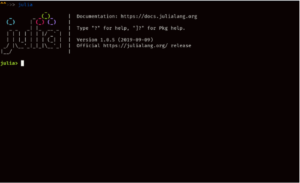 getting started with julia language