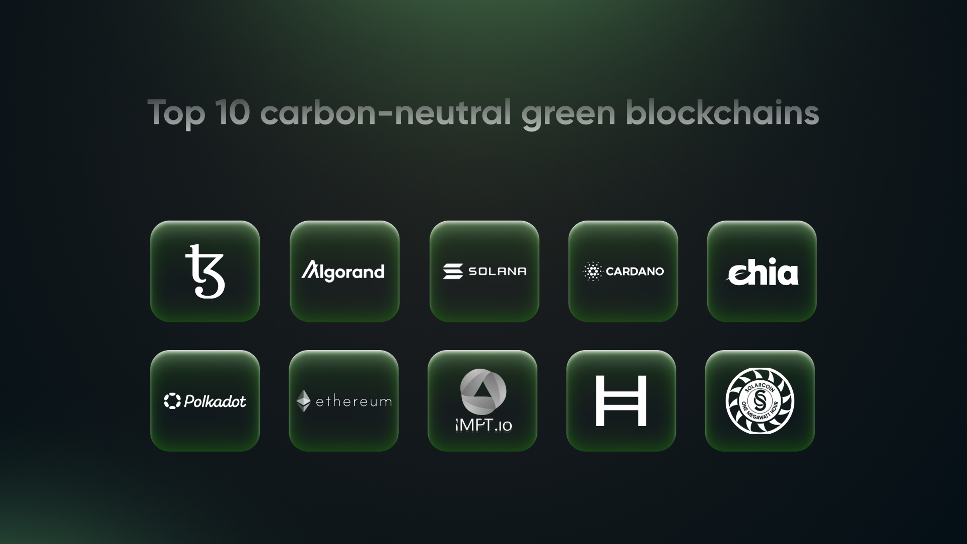 Top 10 Carbon-Negative Green Blockchains